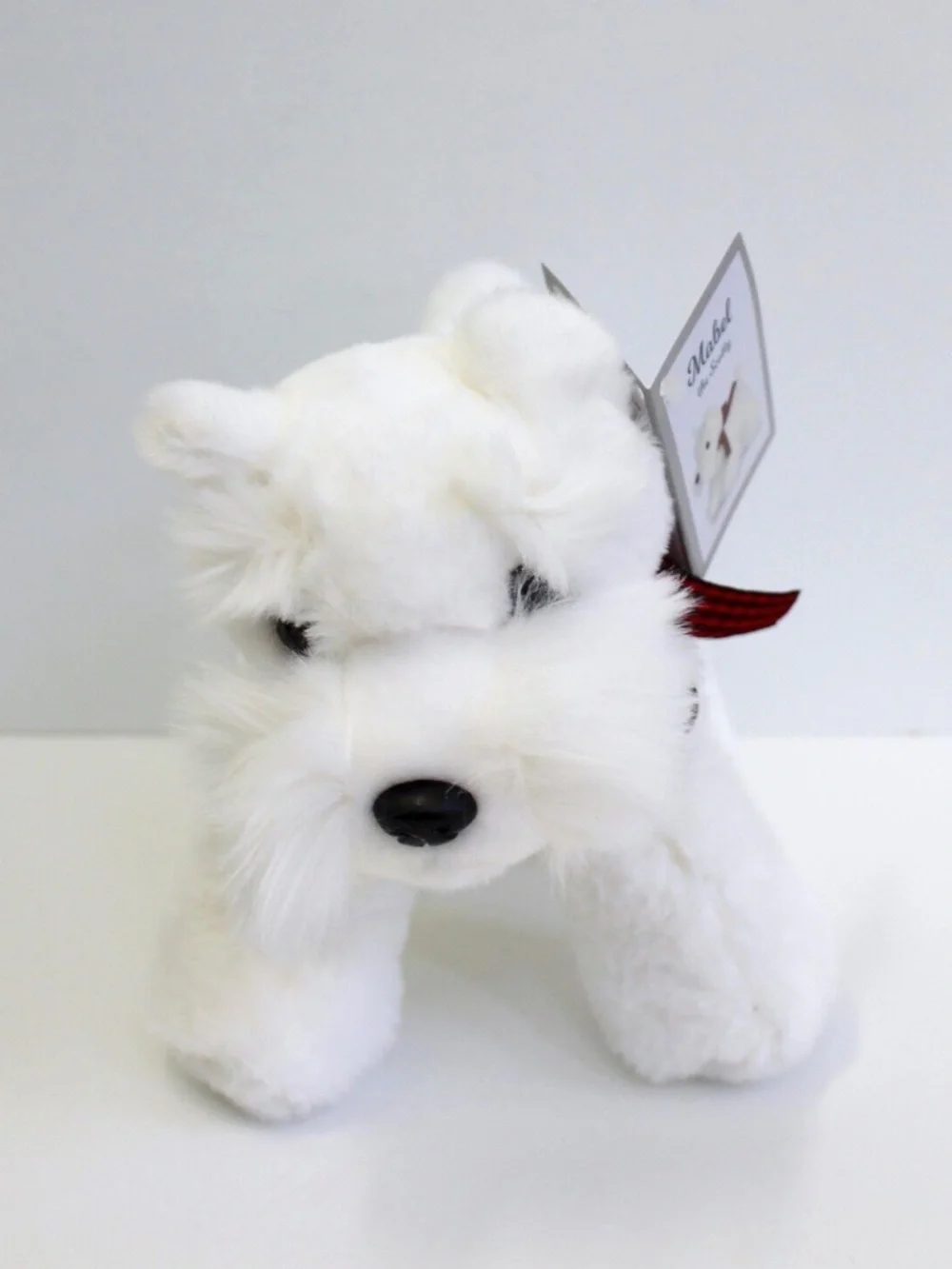 Aurora Mabel the White Scotty Puppy Dog Plush Stuffed Animal 10